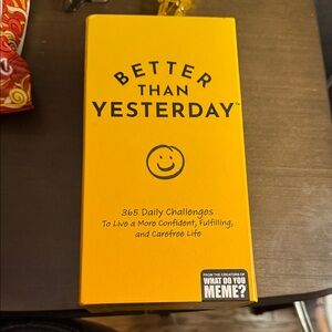 Better Than Yesterday Daily Challenge Box